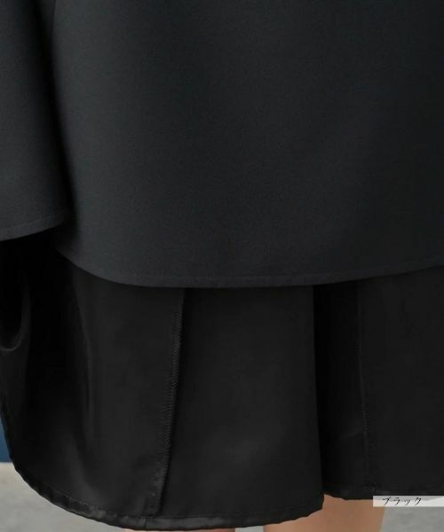 Leilian PLUS HOUSE / レリアンプラスハウス ミニ・ひざ丈スカート | 無地フレアスカート | 詳細10