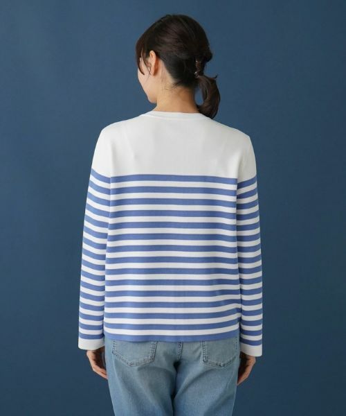 Leilian PLUS HOUSE / レリアンプラスハウス カーディガン・ボレロ | ボーダー柄カーディガン | 詳細10