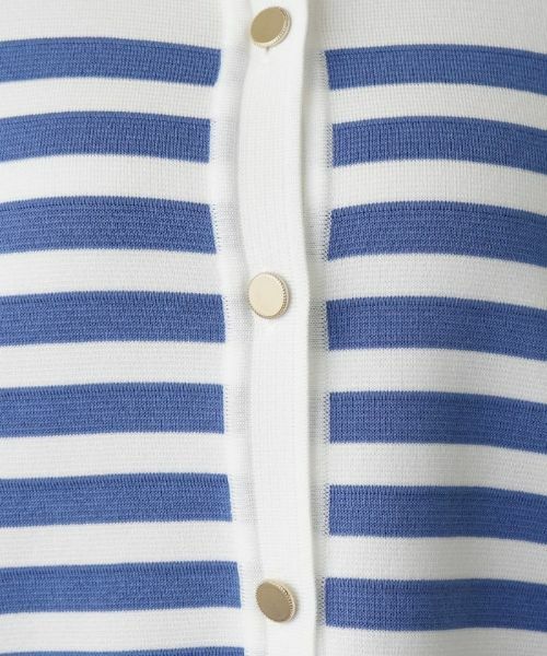 Leilian PLUS HOUSE / レリアンプラスハウス カーディガン・ボレロ | ボーダー柄カーディガン | 詳細14