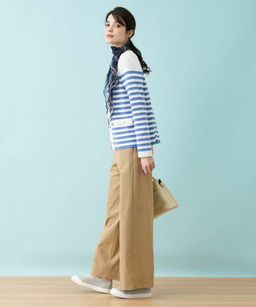 Leilian PLUS HOUSE / レリアンプラスハウス カーディガン・ボレロ | ボーダー柄カーディガン | 詳細19