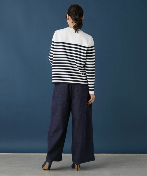 Leilian PLUS HOUSE / レリアンプラスハウス カーディガン・ボレロ | ボーダー柄カーディガン | 詳細3