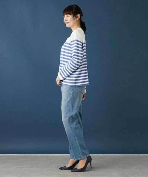 Leilian PLUS HOUSE / レリアンプラスハウス カーディガン・ボレロ | ボーダー柄カーディガン | 詳細6