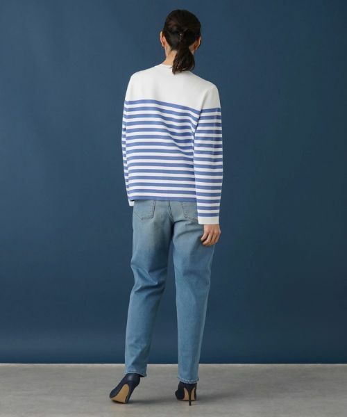 Leilian PLUS HOUSE / レリアンプラスハウス カーディガン・ボレロ | ボーダー柄カーディガン | 詳細7