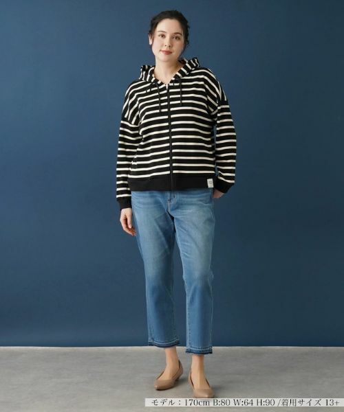 Leilian PLUS HOUSE / レリアンプラスハウス カーディガン・ボレロ | ジップアップパーカー【MUSE BY ROCHAS Premiere】 | 詳細1