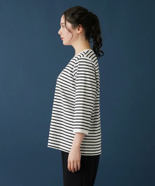 Leilian PLUS HOUSE / レリアンプラスハウス カットソー | 七分袖カットソー【MUSE BY ROCHAS Premiere】 | 詳細8