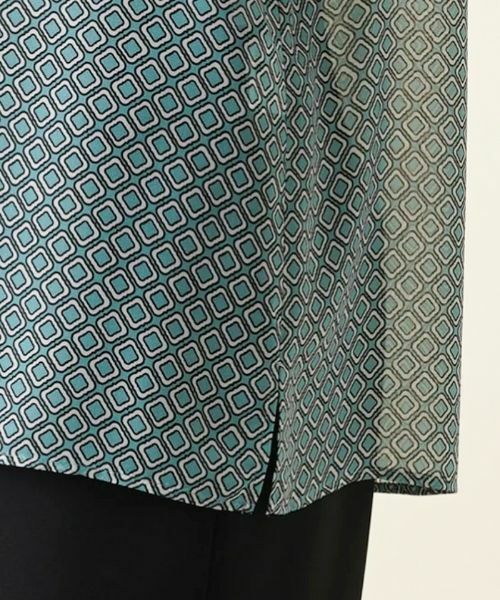 Leilian PLUS HOUSE / レリアンプラスハウス シャツ・ブラウス | ラッフル幾何学ブラウス | 詳細10