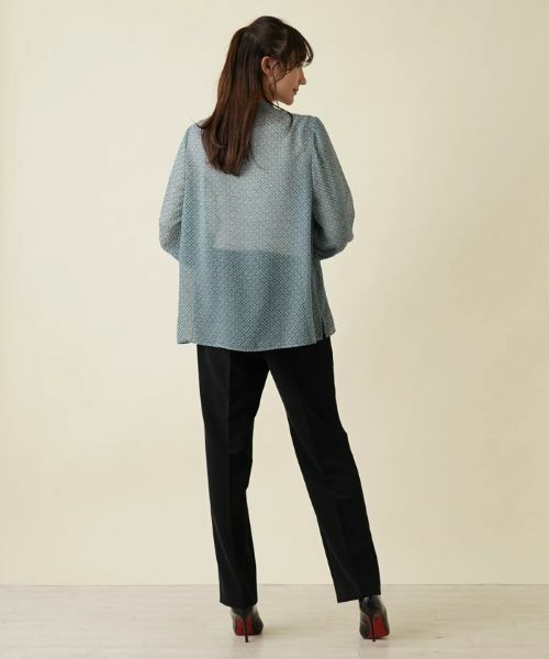 Leilian PLUS HOUSE / レリアンプラスハウス シャツ・ブラウス | ラッフル幾何学ブラウス | 詳細3
