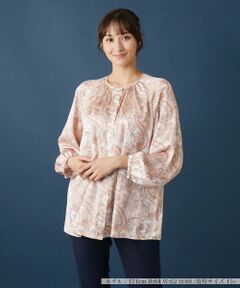Leilian PLUS HOUSE / レリアンプラスハウス シャツ・ブラウス | ペイズリーブラウス【RATTI】