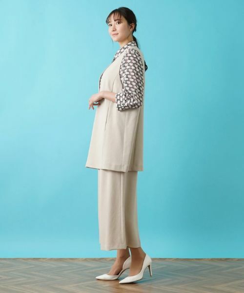 Leilian PLUS HOUSE / レリアンプラスハウス テーラードジャケット | ノーカラーロングベスト | 詳細2