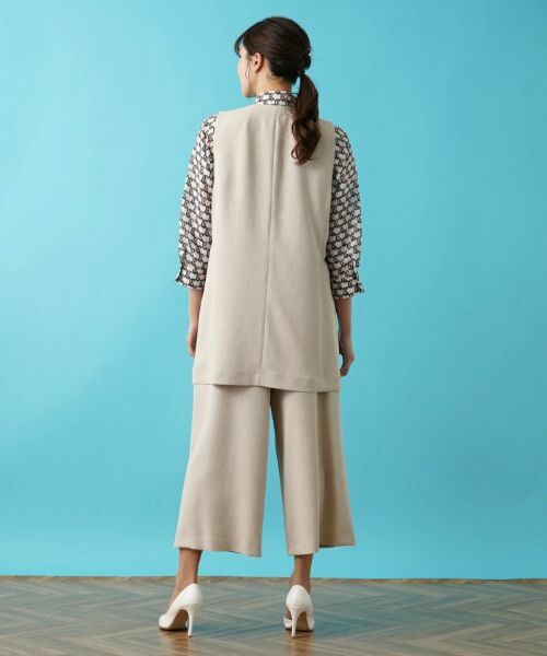 Leilian PLUS HOUSE / レリアンプラスハウス テーラードジャケット | ノーカラーロングベスト | 詳細3