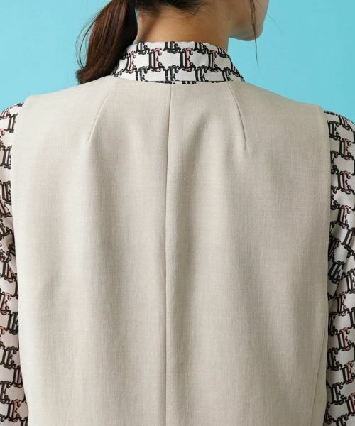 Leilian PLUS HOUSE / レリアンプラスハウス テーラードジャケット | ノーカラーロングベスト | 詳細8