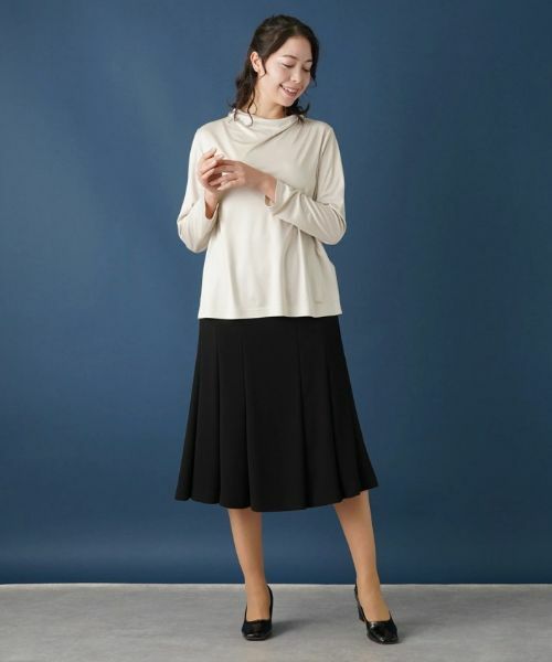 Leilian PLUS HOUSE / レリアンプラスハウス カットソー | ドレープモックネックカットソー | 詳細16