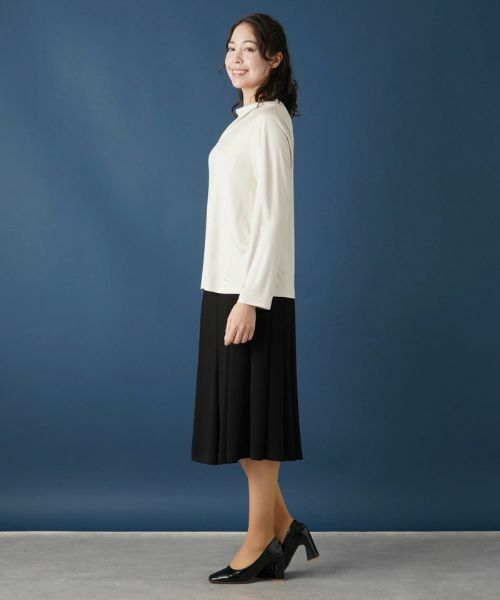 Leilian PLUS HOUSE / レリアンプラスハウス カットソー | ドレープモックネックカットソー | 詳細17