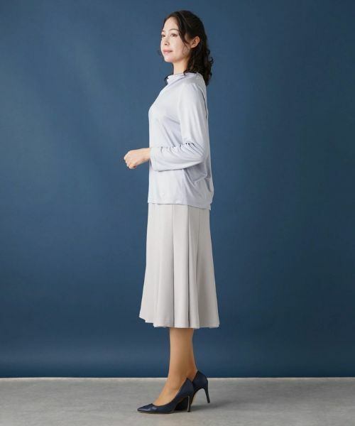 Leilian PLUS HOUSE / レリアンプラスハウス カットソー | ドレープモックネックカットソー | 詳細2