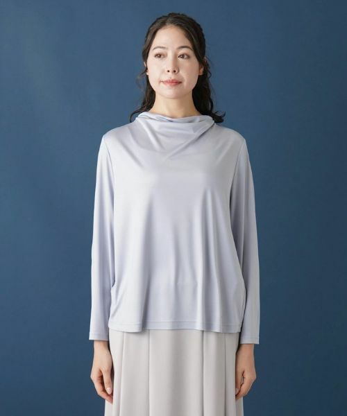 Leilian PLUS HOUSE / レリアンプラスハウス カットソー | ドレープモックネックカットソー | 詳細4