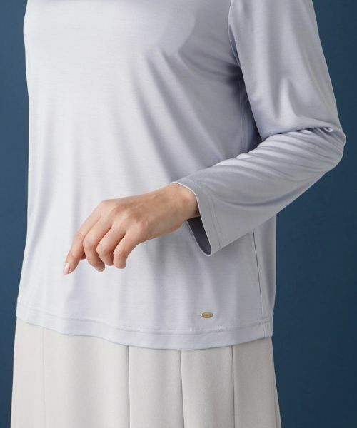 Leilian PLUS HOUSE / レリアンプラスハウス カットソー | ドレープモックネックカットソー | 詳細9