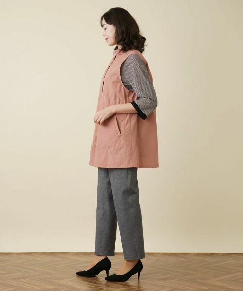 Leilian PLUS HOUSE / レリアンプラスハウス テーラードジャケット | スタンドカラーベスト【プラス企画】 | 詳細2