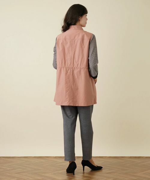 Leilian PLUS HOUSE / レリアンプラスハウス テーラードジャケット | スタンドカラーベスト【プラス企画】 | 詳細3