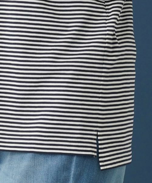 Leilian PLUS HOUSE / レリアンプラスハウス Tシャツ | ボーダーＴシャツ【プラス企画】 | 詳細10
