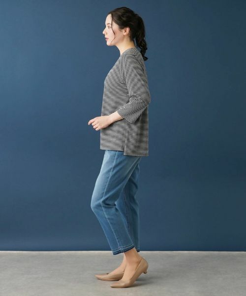 Leilian PLUS HOUSE / レリアンプラスハウス Tシャツ | ボーダーＴシャツ【プラス企画】 | 詳細14