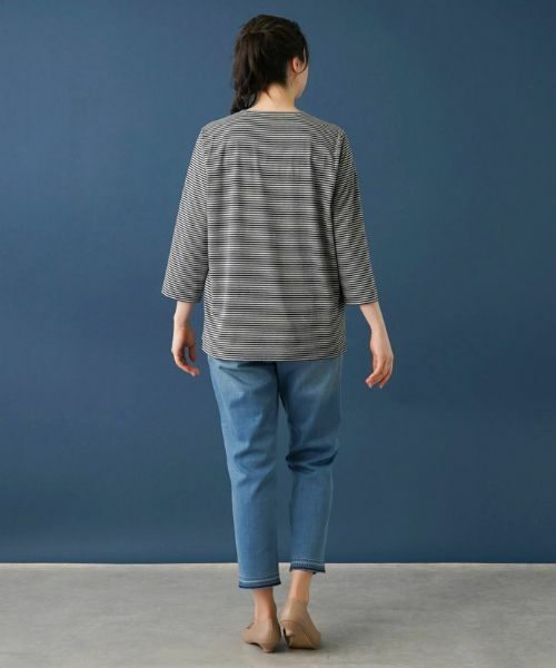 Leilian PLUS HOUSE / レリアンプラスハウス Tシャツ | ボーダーＴシャツ【プラス企画】 | 詳細15