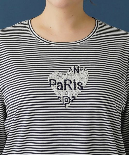 Leilian PLUS HOUSE / レリアンプラスハウス Tシャツ | ボーダーＴシャツ【プラス企画】 | 詳細7