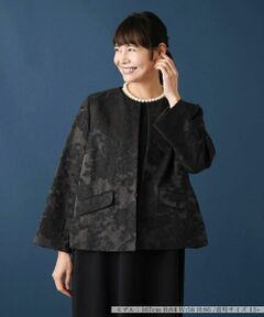 Leilian PLUS HOUSE / レリアンプラスハウス テーラードジャケット | ノーカラージャケット【プラス企画】