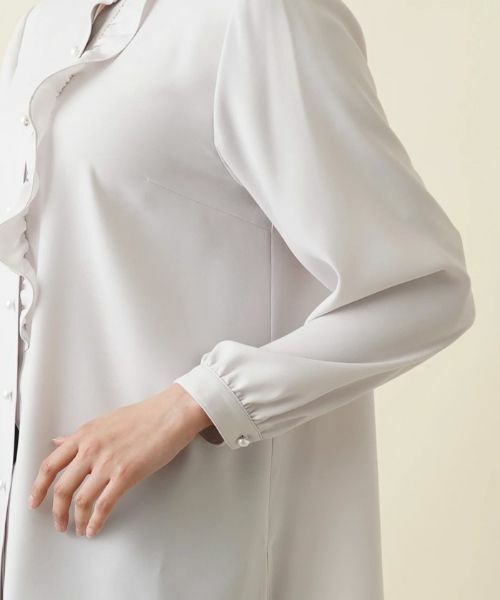 Leilian PLUS HOUSE / レリアンプラスハウス シャツ・ブラウス | バンドカラーブラウス【プラス企画】 | 詳細10