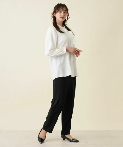 Leilian PLUS HOUSE / レリアンプラスハウス シャツ・ブラウス | バンドカラーブラウス【プラス企画】 | 詳細15