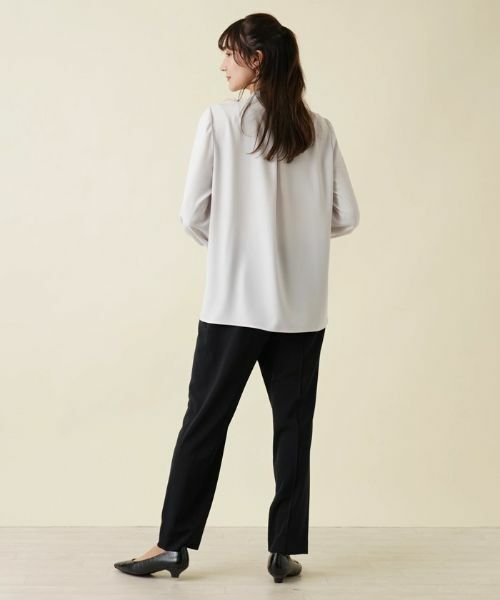 Leilian PLUS HOUSE / レリアンプラスハウス シャツ・ブラウス | バンドカラーブラウス【プラス企画】 | 詳細3