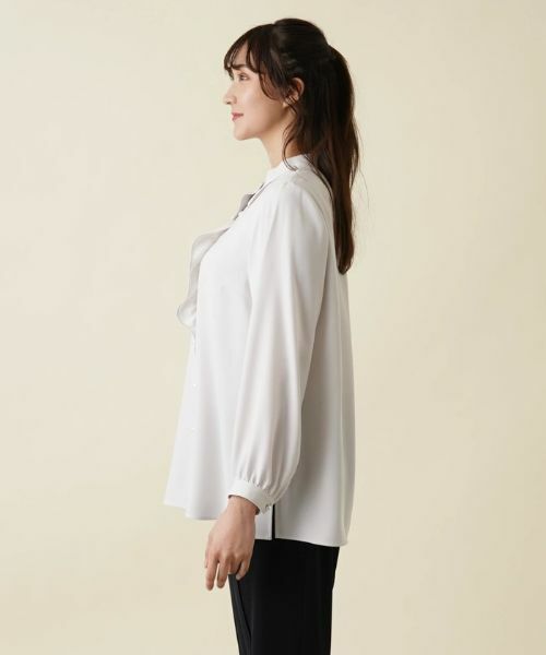 Leilian PLUS HOUSE / レリアンプラスハウス シャツ・ブラウス | バンドカラーブラウス【プラス企画】 | 詳細5