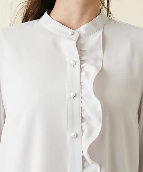 Leilian PLUS HOUSE / レリアンプラスハウス シャツ・ブラウス | バンドカラーブラウス【プラス企画】 | 詳細7