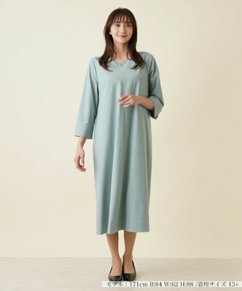 Leilian PLUS HOUSE / レリアンプラスハウス ドレス | ミモレ丈ワンピース【プラス企画】 | 詳細1