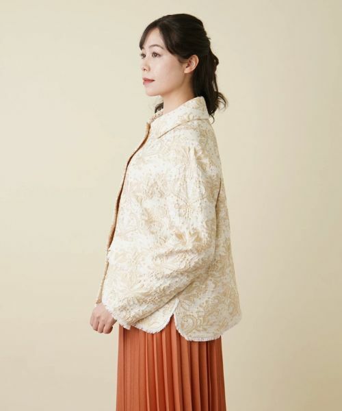 Leilian PLUS HOUSE / レリアンプラスハウス テーラードジャケット | ボタニカル刺繍ジャケット | 詳細5