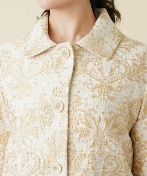 Leilian PLUS HOUSE / レリアンプラスハウス テーラードジャケット | ボタニカル刺繍ジャケット | 詳細7