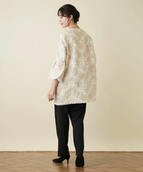 Leilian PLUS HOUSE / レリアンプラスハウス テーラードジャケット | ジャガード刺繍ジャケット | 詳細3