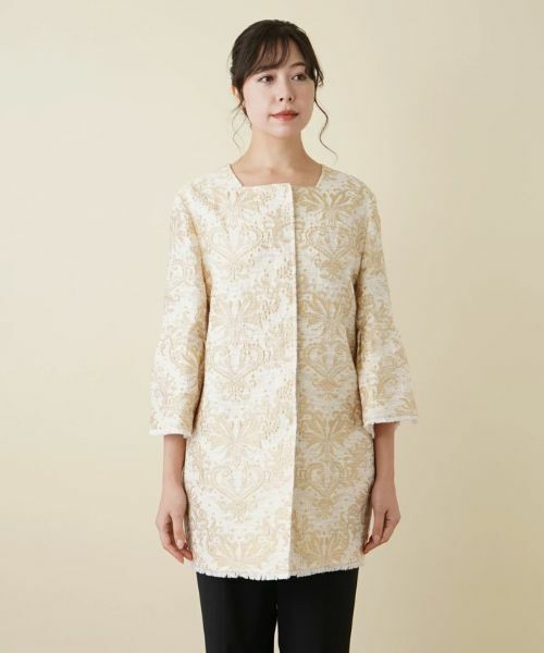 Leilian PLUS HOUSE / レリアンプラスハウス テーラードジャケット | ジャガード刺繍ジャケット | 詳細4
