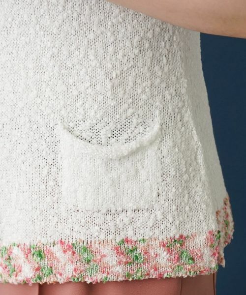 Leilian PLUS HOUSE / レリアンプラスハウス カーディガン・ボレロ | 変型ネックカーディガン | 詳細13