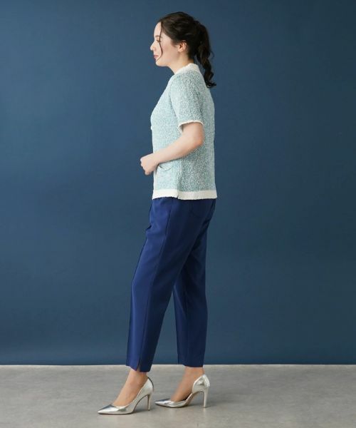 Leilian PLUS HOUSE / レリアンプラスハウス カーディガン・ボレロ | 変型ネックカーディガン | 詳細2