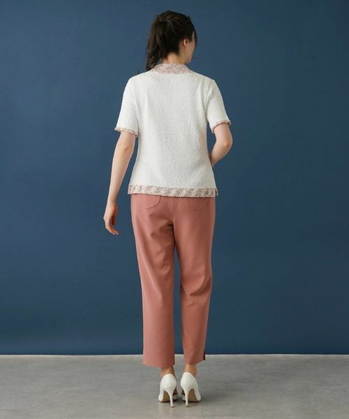 Leilian PLUS HOUSE / レリアンプラスハウス カーディガン・ボレロ | 変型ネックカーディガン | 詳細6