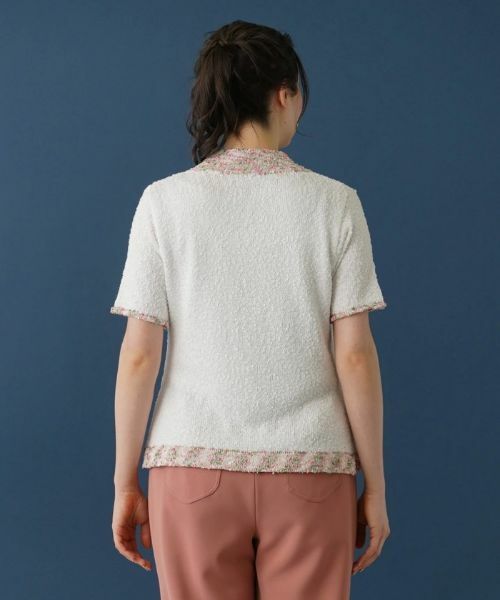 Leilian PLUS HOUSE / レリアンプラスハウス カーディガン・ボレロ | 変型ネックカーディガン | 詳細9