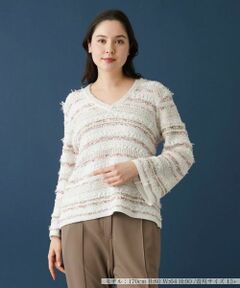 Leilian PLUS HOUSE / レリアンプラスハウス ニット・セーター | Vネックニットプルオーバー