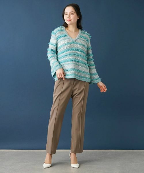 Leilian PLUS HOUSE / レリアンプラスハウス ニット・セーター | Vネックニットプルオーバー | 詳細13