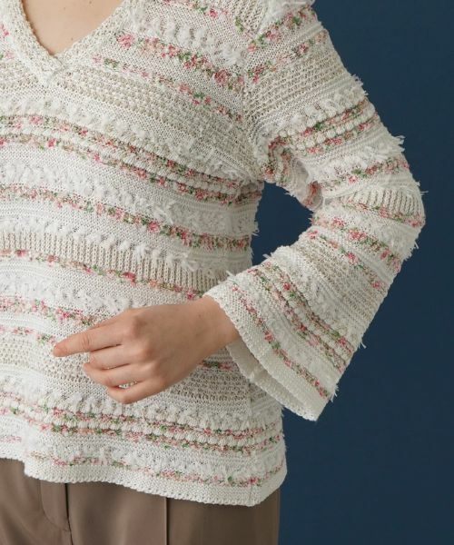 Leilian PLUS HOUSE / レリアンプラスハウス ニット・セーター | Vネックニットプルオーバー | 詳細9