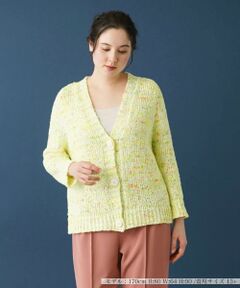 Leilian PLUS HOUSE / レリアンプラスハウス カーディガン・ボレロ | ミックスカーディガン