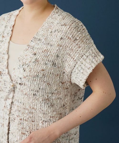 Leilian PLUS HOUSE / レリアンプラスハウス カーディガン・ボレロ | 半そでミックスカーディガン | 詳細9