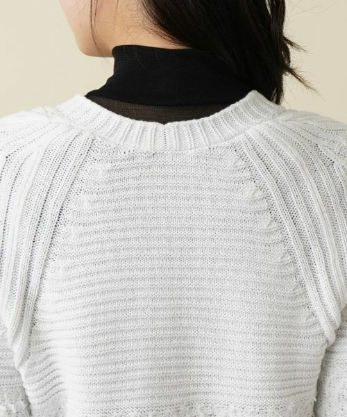 Leilian PLUS HOUSE / レリアンプラスハウス カーディガン・ボレロ | ショート丈ニットカーディガン | 詳細13