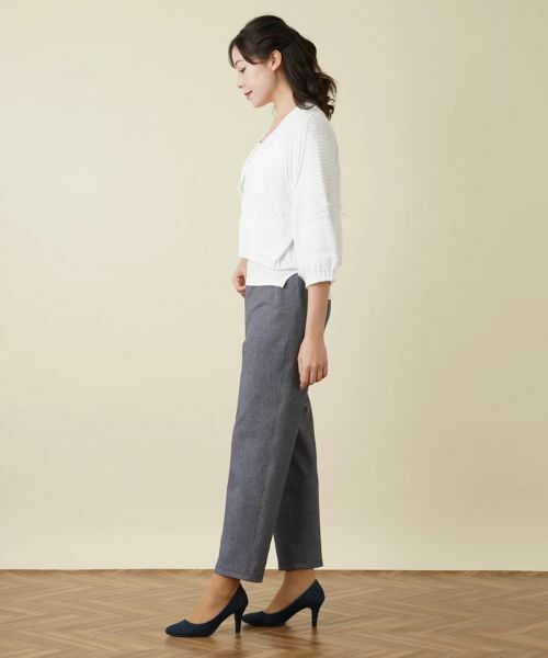 Leilian PLUS HOUSE / レリアンプラスハウス カーディガン・ボレロ | ショート丈ニットカーディガン | 詳細15