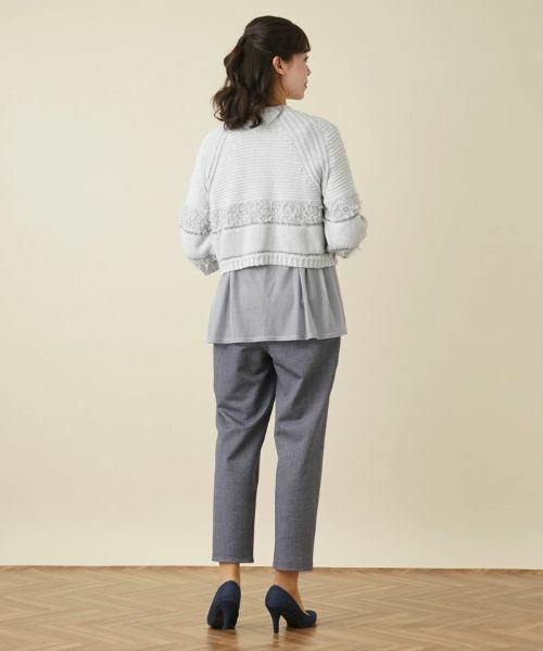 Leilian PLUS HOUSE / レリアンプラスハウス カーディガン・ボレロ | ショート丈ニットカーディガン | 詳細3