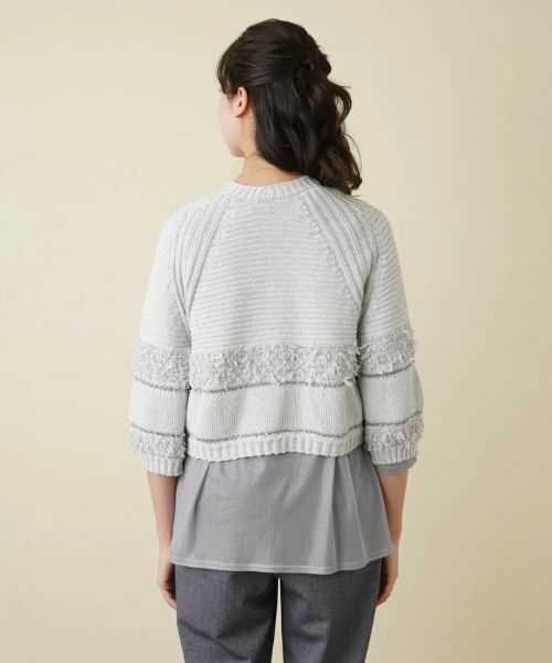 Leilian PLUS HOUSE / レリアンプラスハウス カーディガン・ボレロ | ショート丈ニットカーディガン | 詳細6